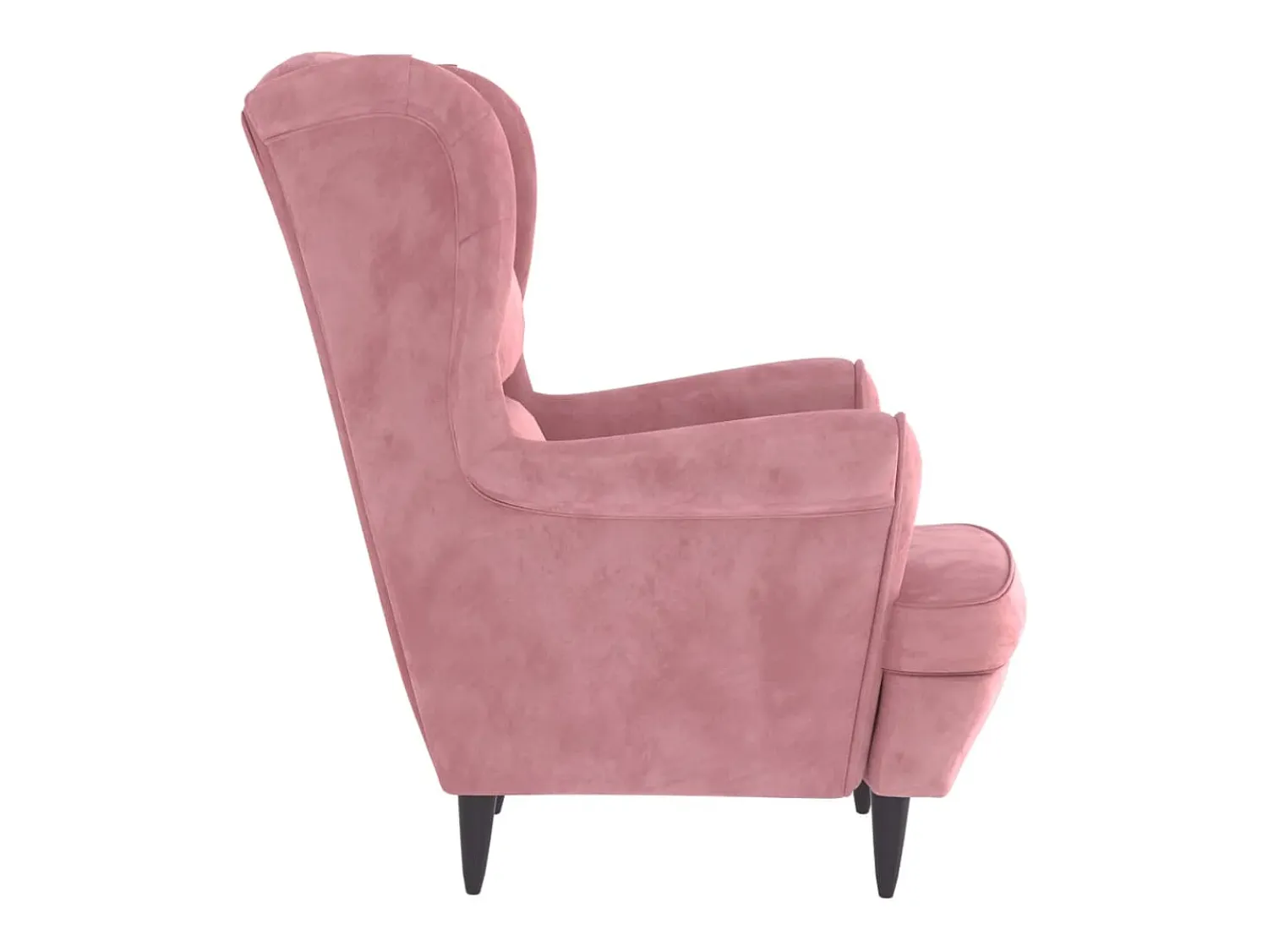 Discount Poltrona Confortável em veludo cor-de- SHL229186 Rosa