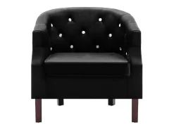 Poltrona| Poltrona Confortável em veludo SHL28850 Preto