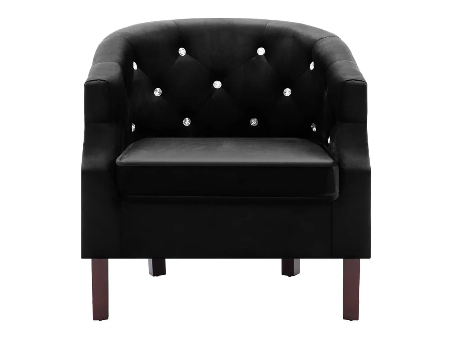Poltrona| Poltrona Confortável em veludo SHL28850 Preto