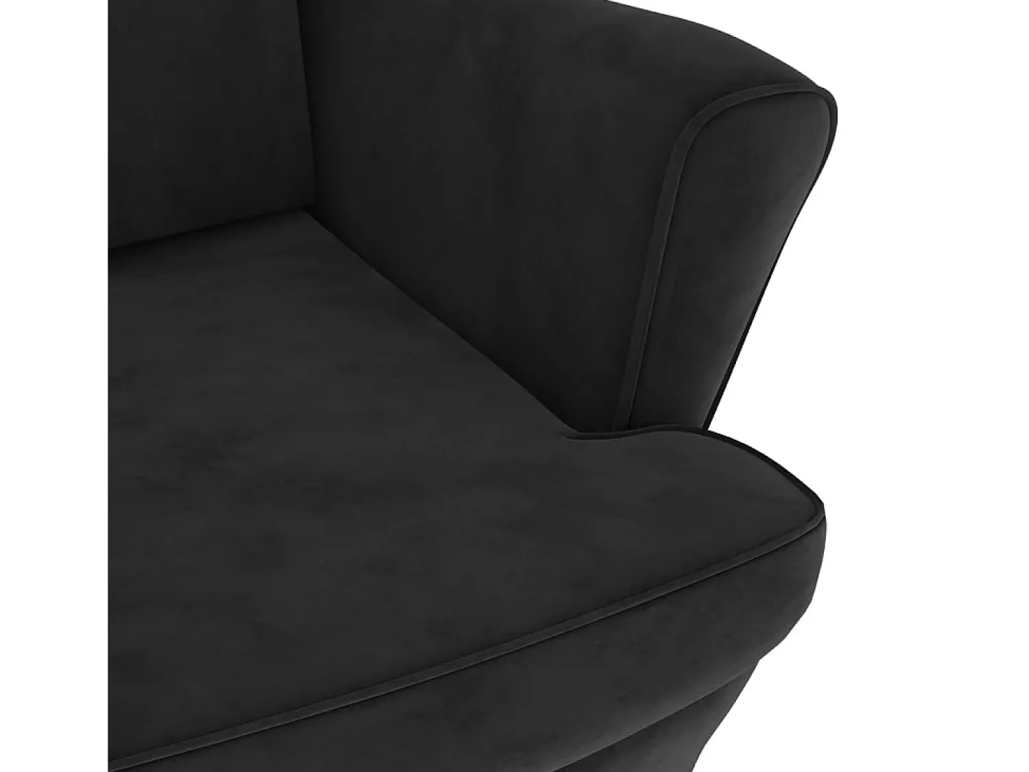 Best Poltrona Confortável em veludo SHL843934 Preto