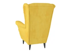 Poltrona* Poltrona Confortável em veludo mostarda SHL732428 Amarelo