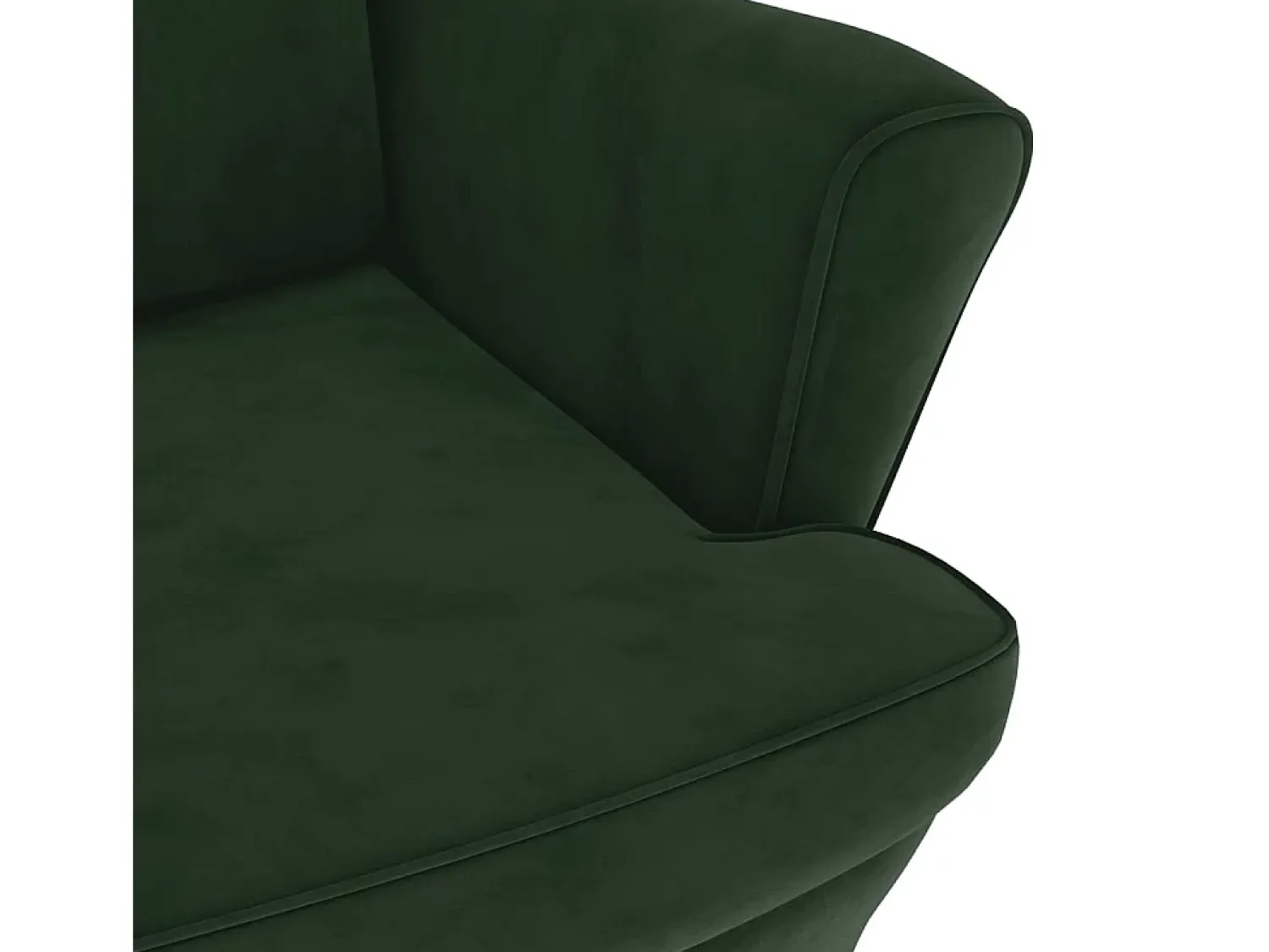Best Poltrona Confortável em veludo verde-escuro SHL980194 Verde pinho