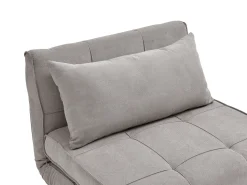 Poltrona*Vente-unique Poltrona conversível em tecido cinza toupeira e pés de madeira CHILA Taupe