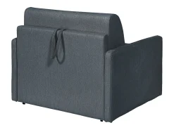 Poltrona*Vente-unique Poltrona conversível express em tecido cinza - Dormida de 100 cm - Colchão de 14 cm - CALIFE Cinzento