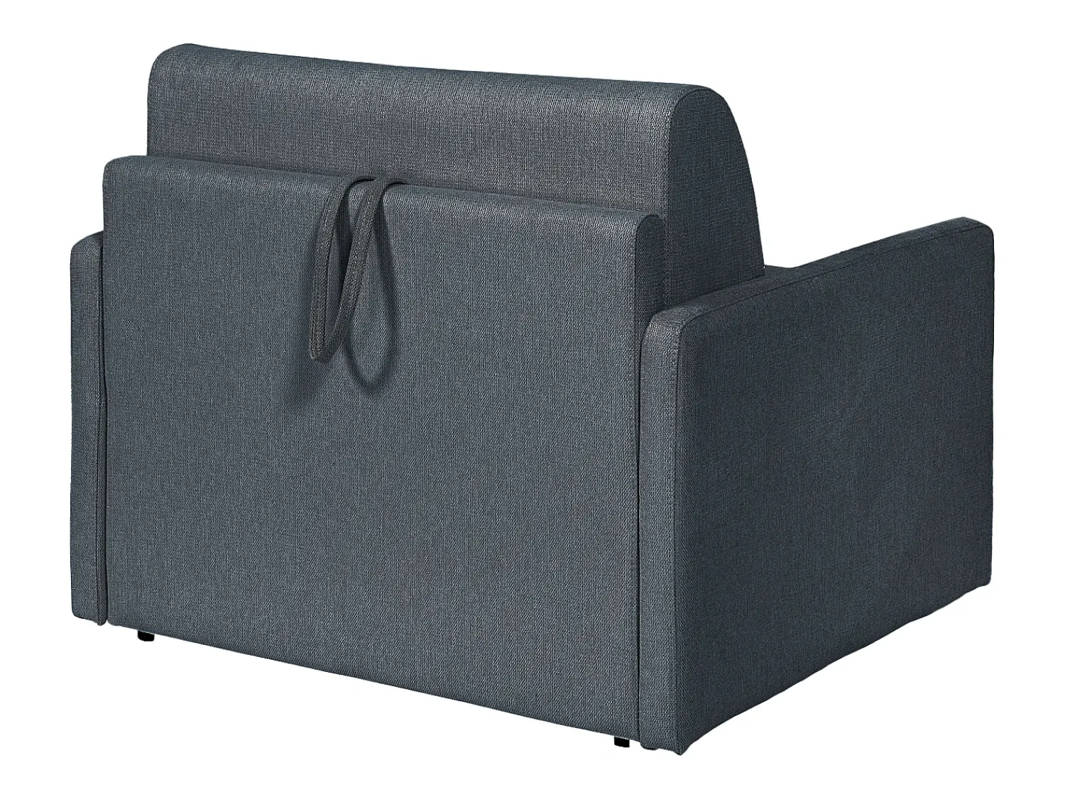 Poltrona*Vente-unique Poltrona conversível express em tecido cinza - Dormida de 100 cm - Colchão de 14 cm - CALIFE Cinzento