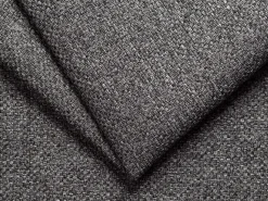 Vente-unique Poltrona convertível abertura rápida tecido antracite, cama 70 cm e colchão 14 cm - CALITO Cinza antracite