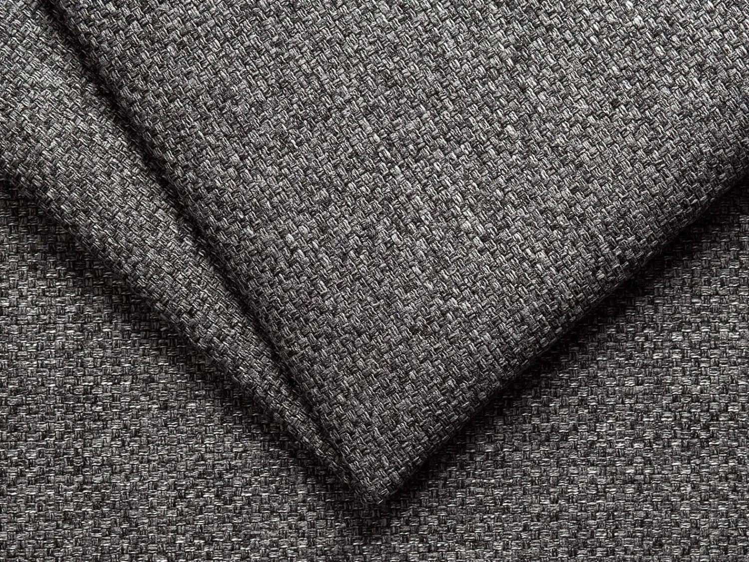 Vente-unique Poltrona convertível abertura rápida tecido antracite, cama 70 cm e colchão 14 cm - CALITO Cinza antracite