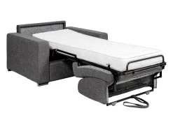 Best Vente-unique Poltrona convertível abertura rápida tecido , cama 70 cm e colchão 14 cm - CALITO Azul