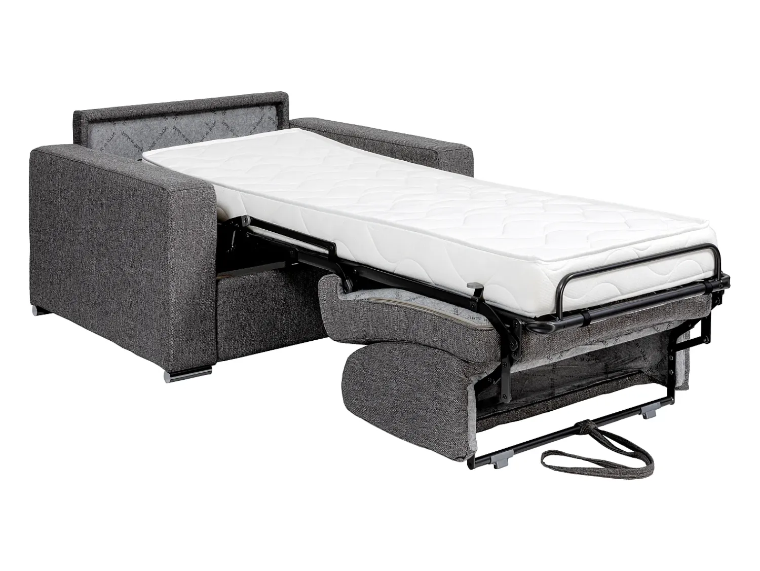 Best Vente-unique Poltrona convertível abertura rápida tecido , cama 70 cm e colchão 14 cm - CALITO Azul