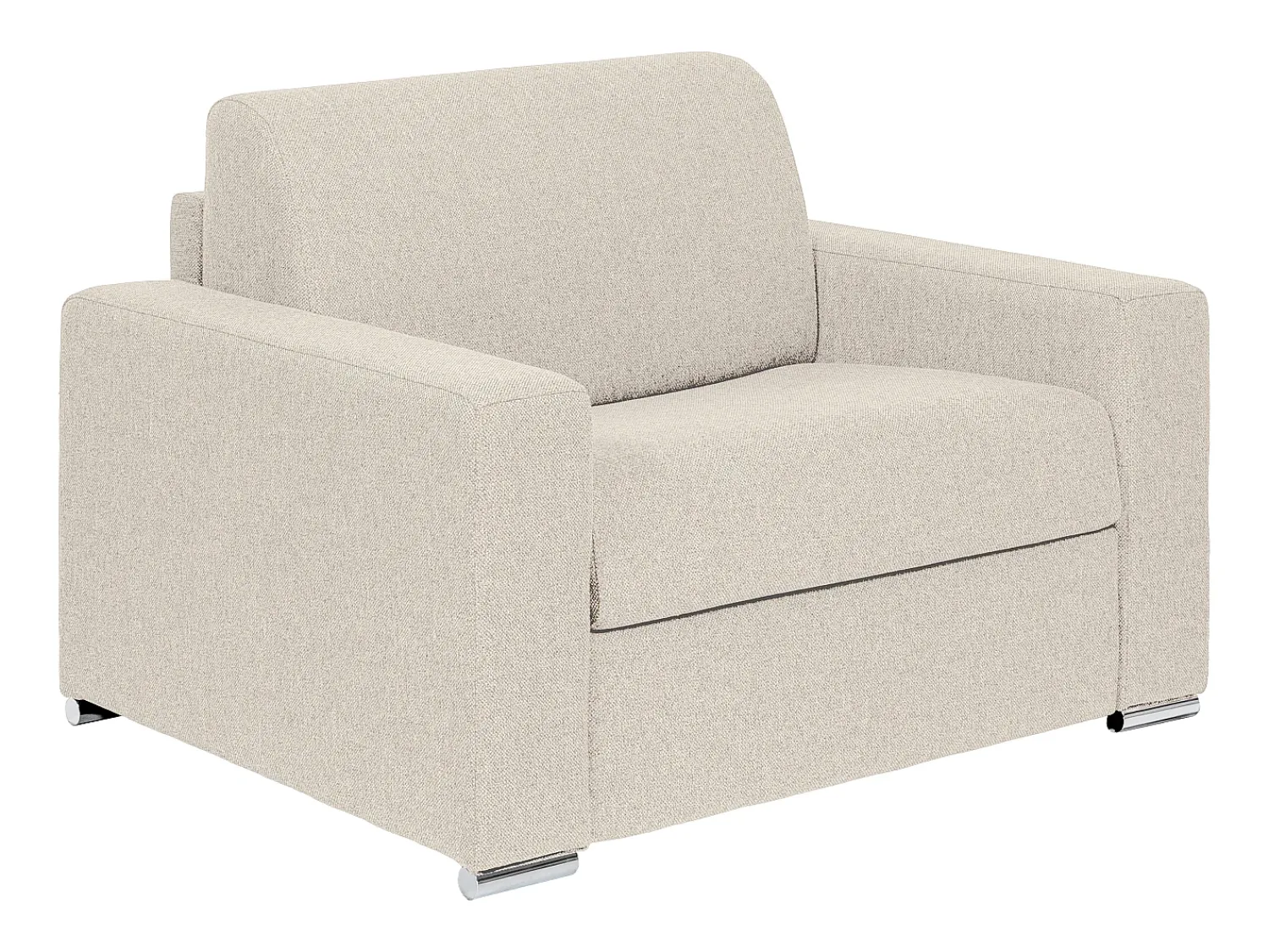Discount Vente-unique Poltrona convertível abertura rápida tecido , cama 70 cm e colchão 14 cm - CALITO Bege