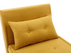 Poltrona|Vente-unique Poltrona convertível tecido estilo habitat jovem URIBIA Amarelo mostarda