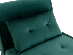 Poltrona|Vente-unique Poltrona convertível veludo estilo habitat jovem URIBIA Verde pinho