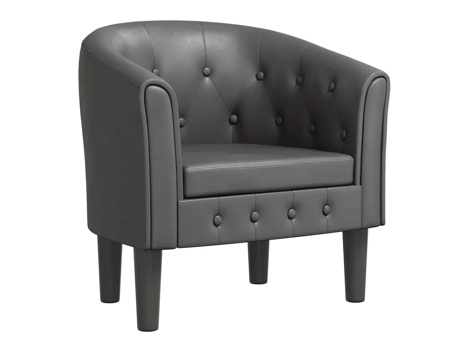 Sale Poltrona couro artificial PT921971 Cinzento