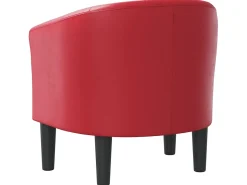 Poltrona| Poltrona couro artificial PT400656 Vermelho