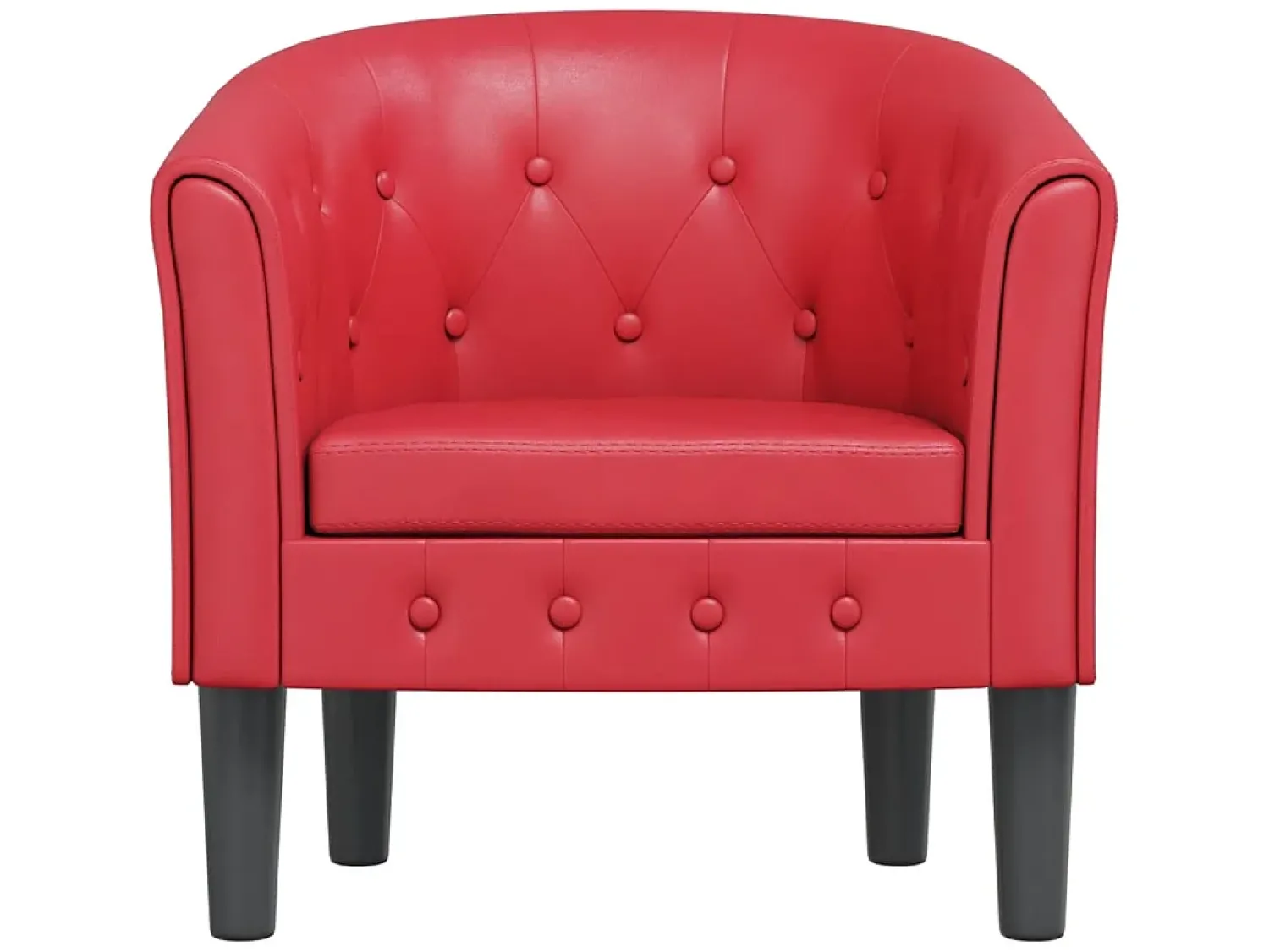 Poltrona| Poltrona couro artificial PT400656 Vermelho