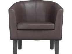 Best Poltrona couro artificial PT972585 Castanho