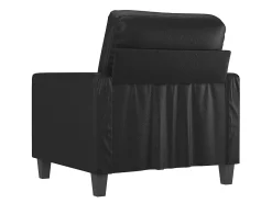 Poltrona couro artificial 60 cm PT453776 Preto