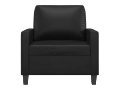 Poltrona couro artificial 60 cm PT453776 Preto