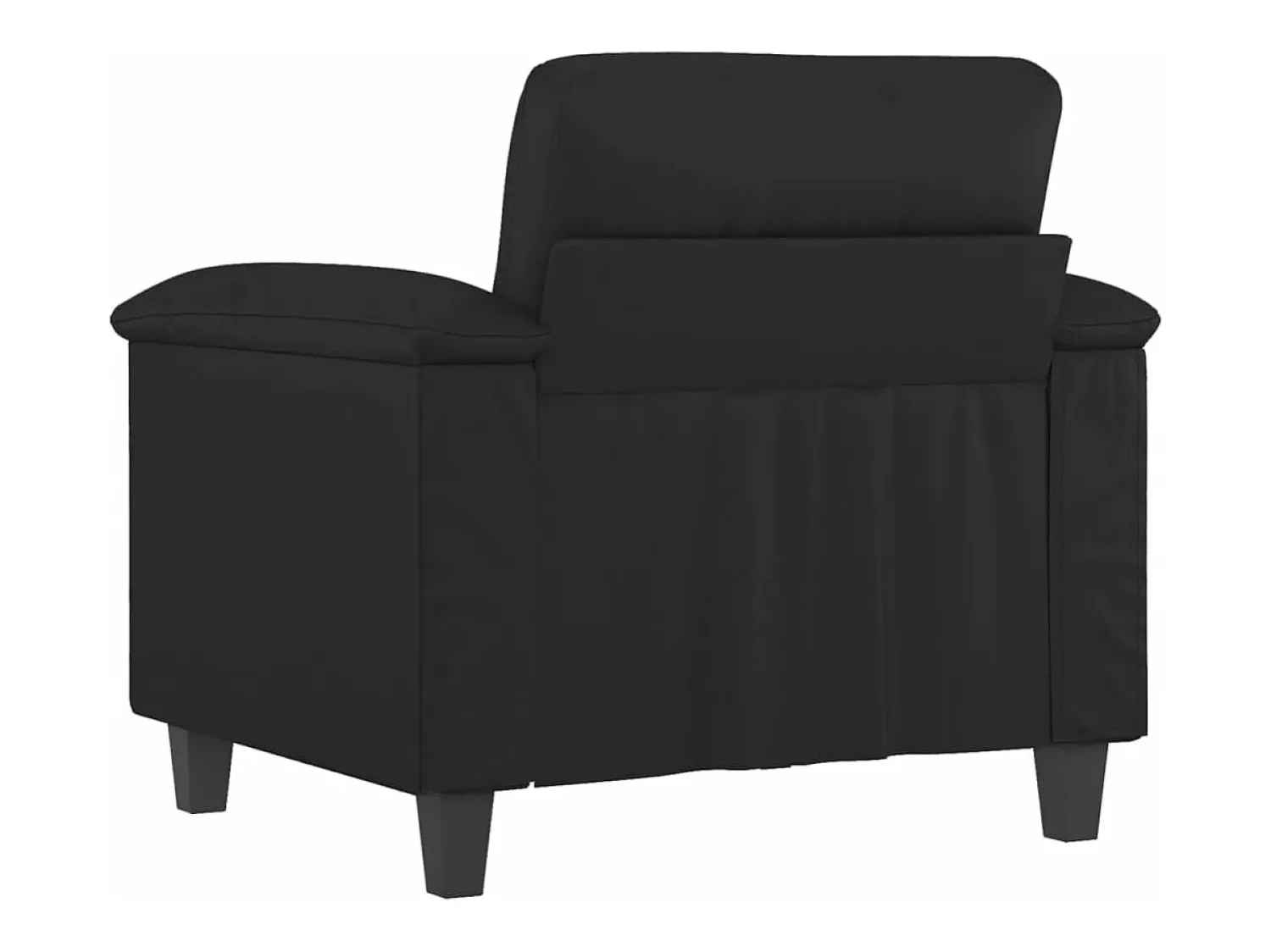 Poltrona| Poltrona couro artificial 60 cm PT983401 Preto