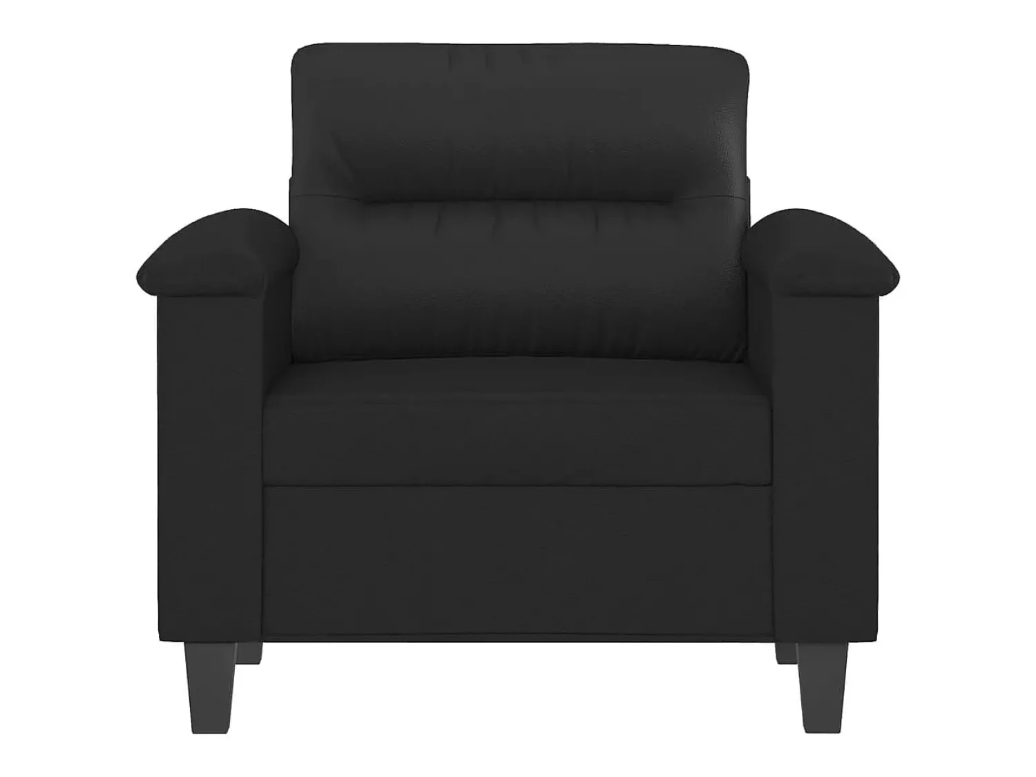 Poltrona| Poltrona couro artificial 60 cm PT983401 Preto