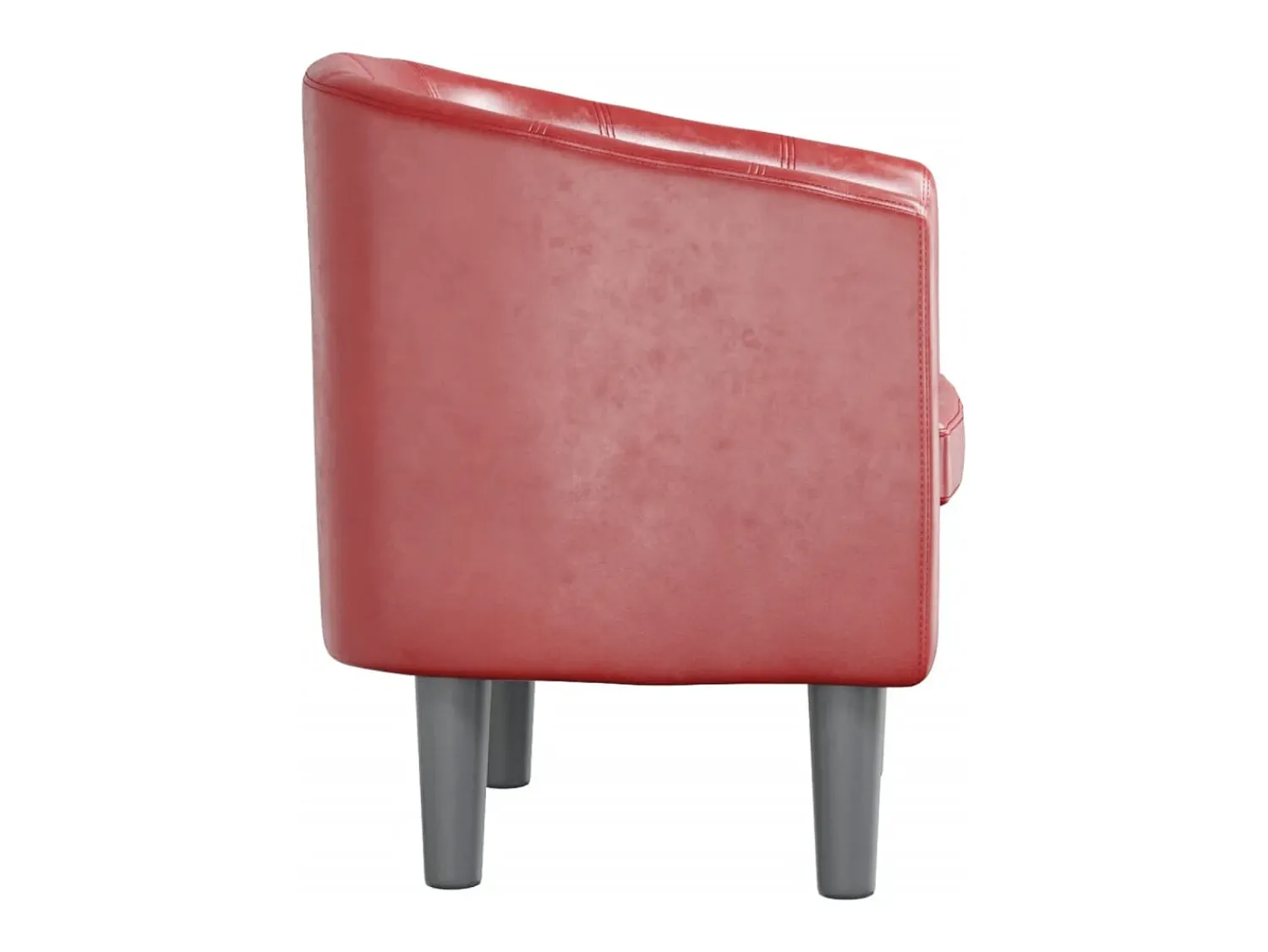 Hot vidaxl Poltrona couro artificial -tinto Vermelho