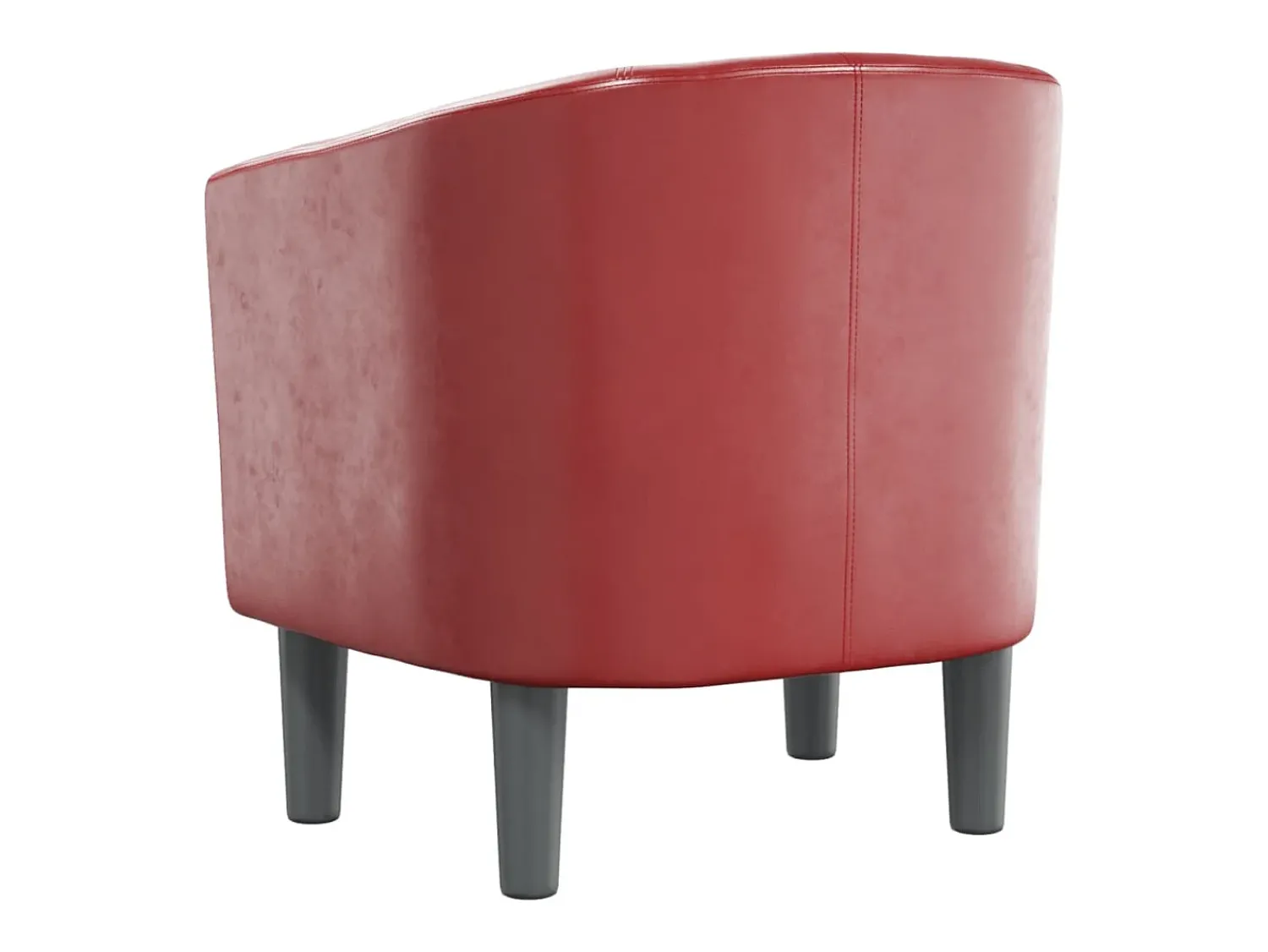 Hot vidaxl Poltrona couro artificial -tinto Vermelho