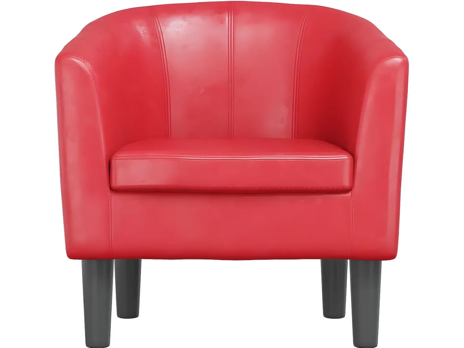 Poltrona* Poltrona couro artificial PT708700 Vermelho
