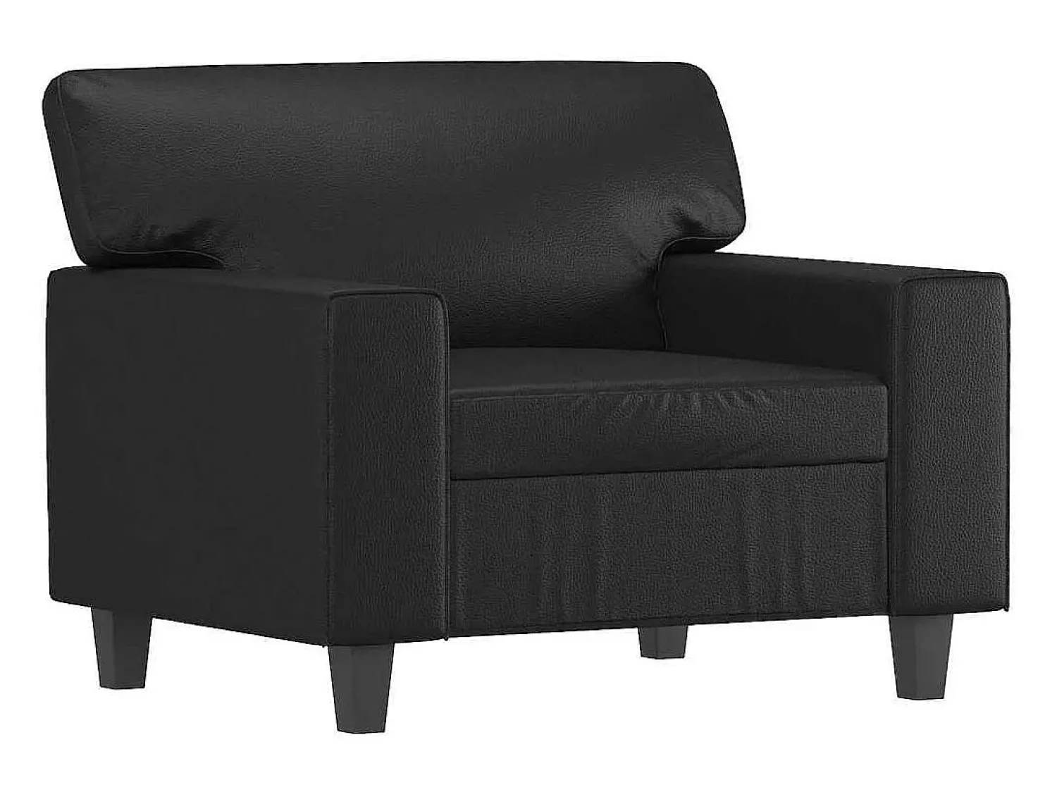 vidaxl Poltrona couro artificial 60 cm^ Poltrona