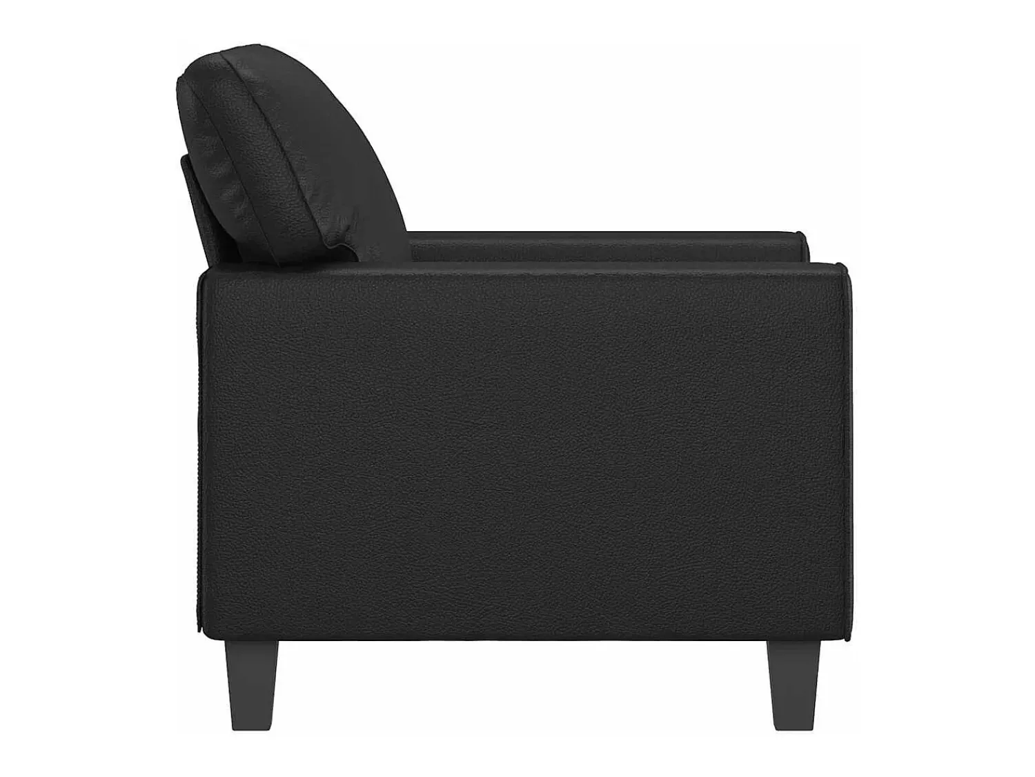 vidaxl Poltrona couro artificial 60 cm^ Poltrona
