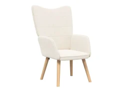 Discount vidaxl poltrona 62 x 67 x 95,5 cm Tecido Sherpa Creme