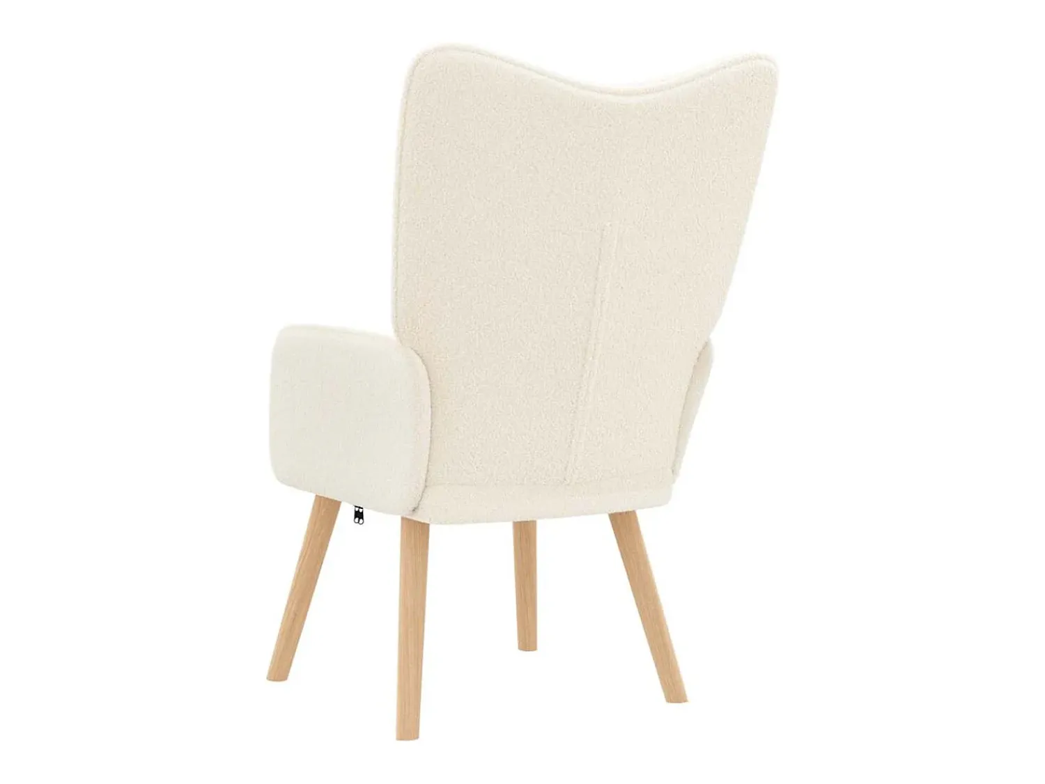 Discount vidaxl poltrona 62 x 67 x 95,5 cm Tecido Sherpa Creme