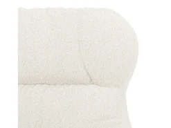 vidaxl poltrona 69 x 74 x 93 cm Tecido Sherpa Creme