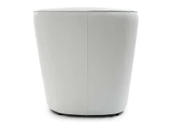 Poltrona*Talamo Italia Poltrona Dabbiat, Poltrona de sala de estar, 100% Fabricado na Itália, Poltrona relaxante em couro ecológico, 70x60h74 cm, Branco