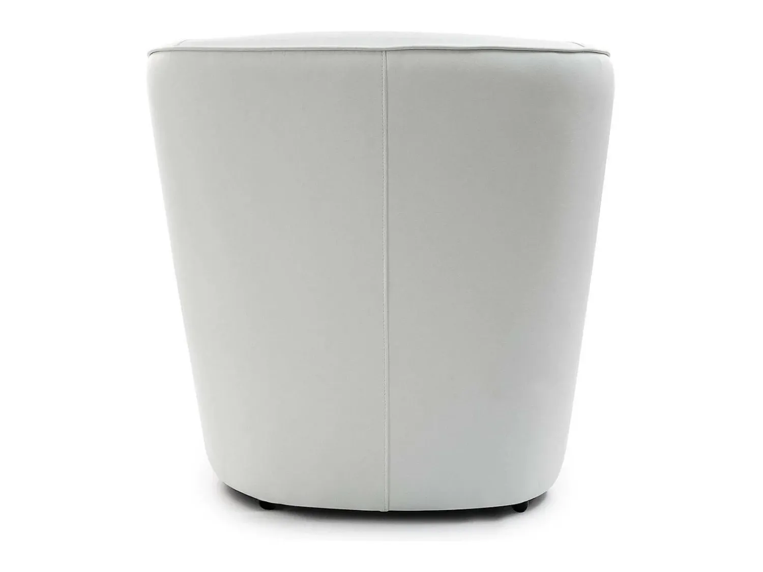 Poltrona*Talamo Italia Poltrona Dabbiat, Poltrona de sala de estar, 100% Fabricado na Itália, Poltrona relaxante em couro ecológico, 70x60h74 cm, Branco