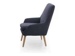 Talamo Italia Poltrona Dabdall, Poltrona lounge design, 100% Made in Italy, Poltrona relaxante em tecido acolchoado, 80x70h95 cm,^ Poltrona