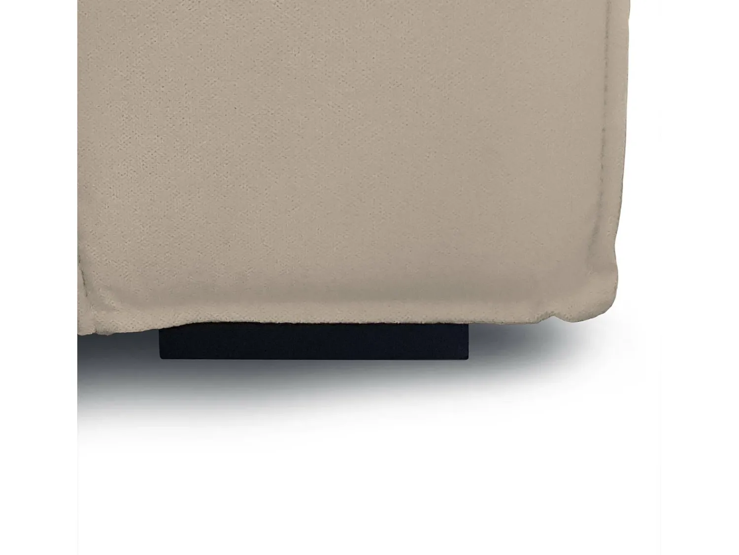 Poltrona|Talamo Italia Poltrona Dbrogn, Poltrona de sala, 100% Fabricado na Itália, Poltrona relaxante em tecido acolchoado, 160x95h70 cm, Taupe Cinzento