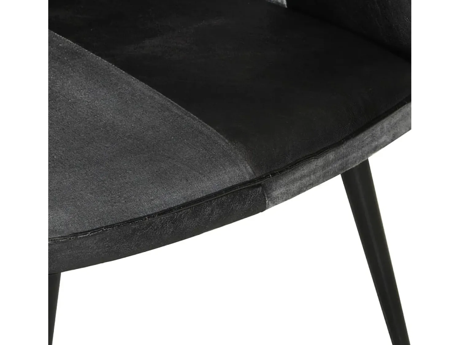 Online vidaxl Poltrona de apoio couro genuíno e cinzento Preto