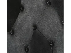 Online vidaxl Poltrona de apoio couro genuíno e cinzento Preto