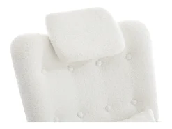 ModernLuxe Poltrona de balanço - com banquinho - Veludo -^ Poltrona