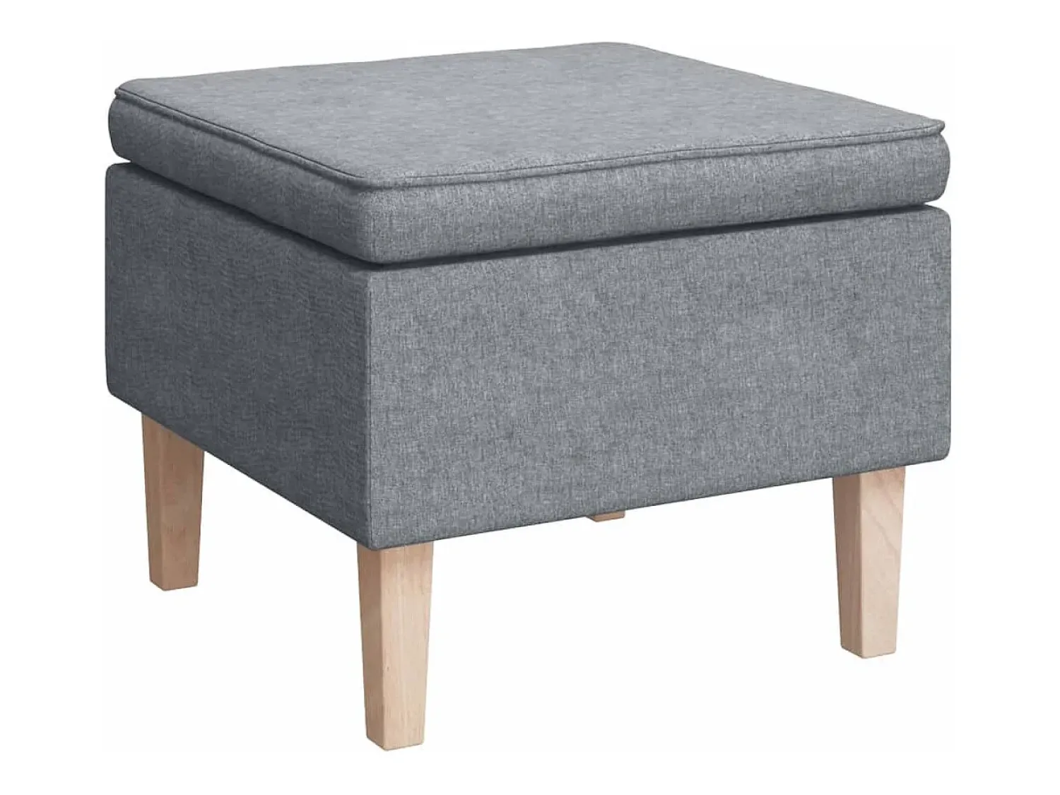 Clearance vidaxl Poltrona de baloiço com banco tecido -claro Cinzento