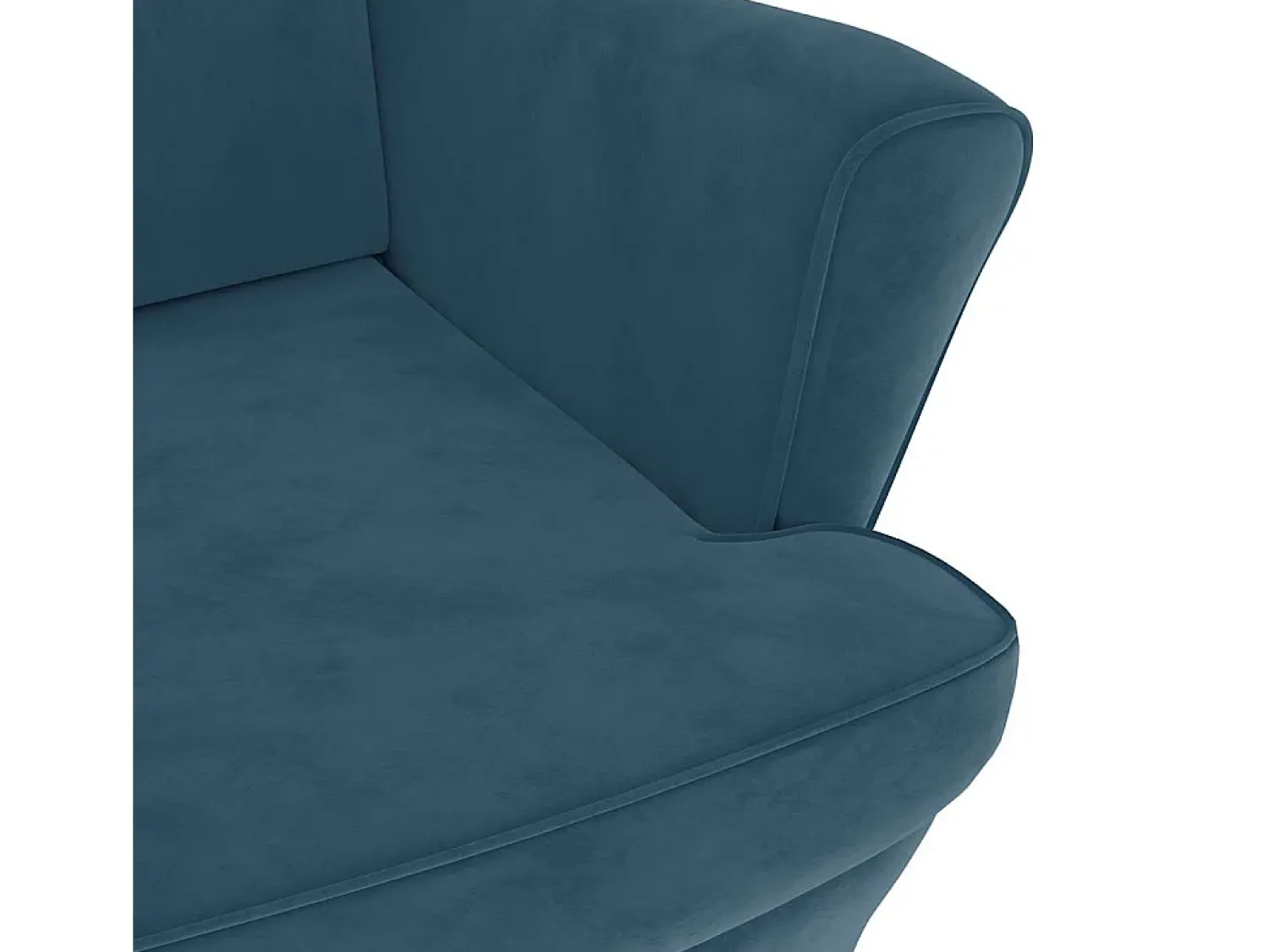 vidaxl Poltrona de descanso com banco veludo^ Poltrona