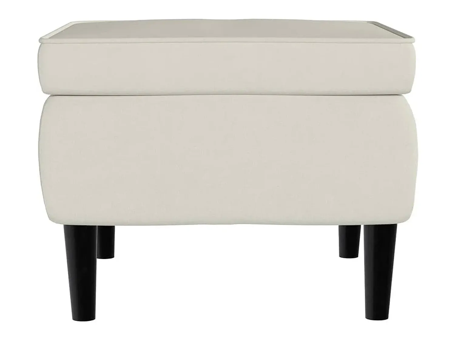 Poltrona*vidaxl Poltrona de descanso com banco veludo cor Creme