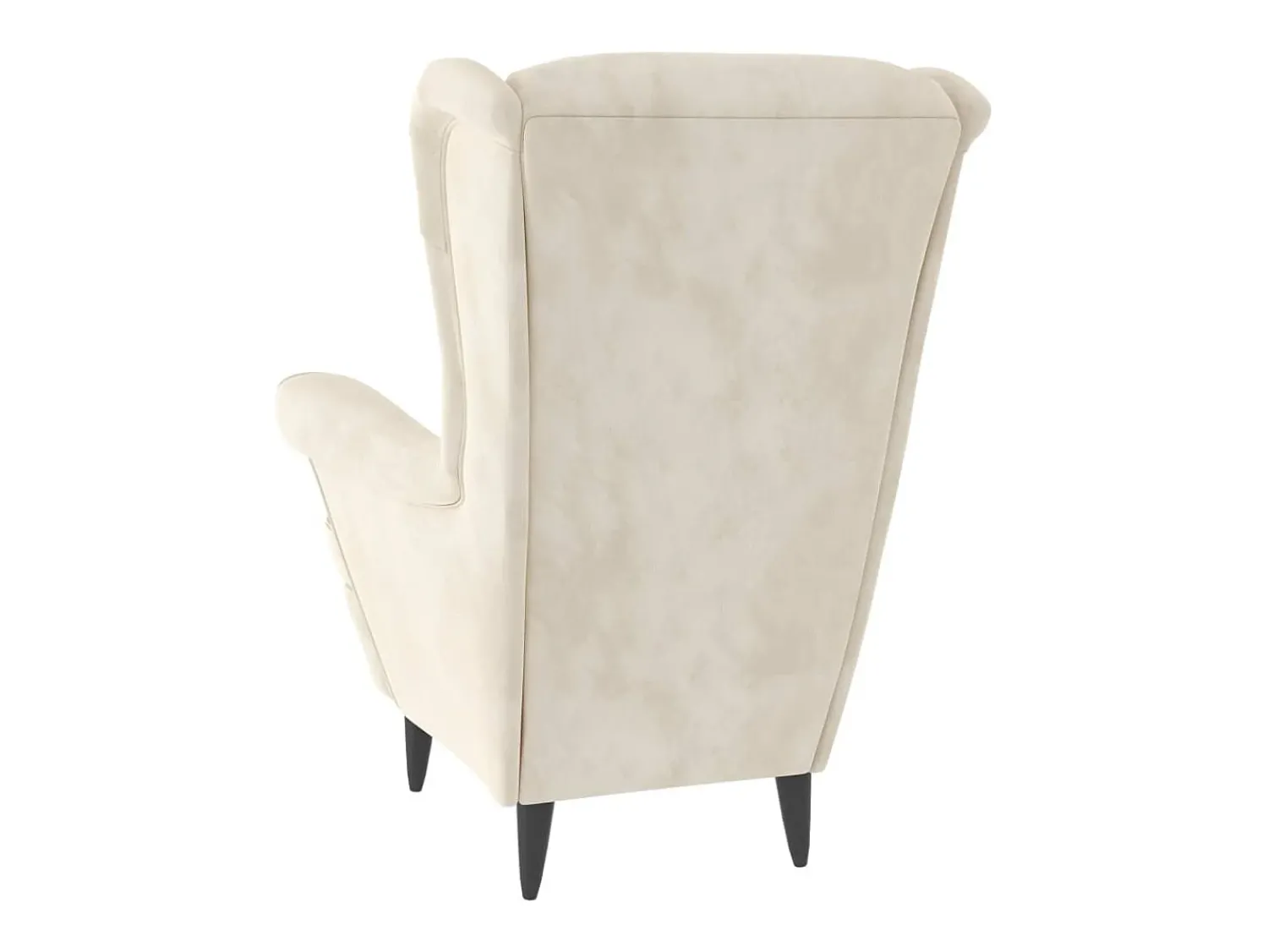 Poltrona*vidaxl Poltrona de descanso com banco veludo cor Creme