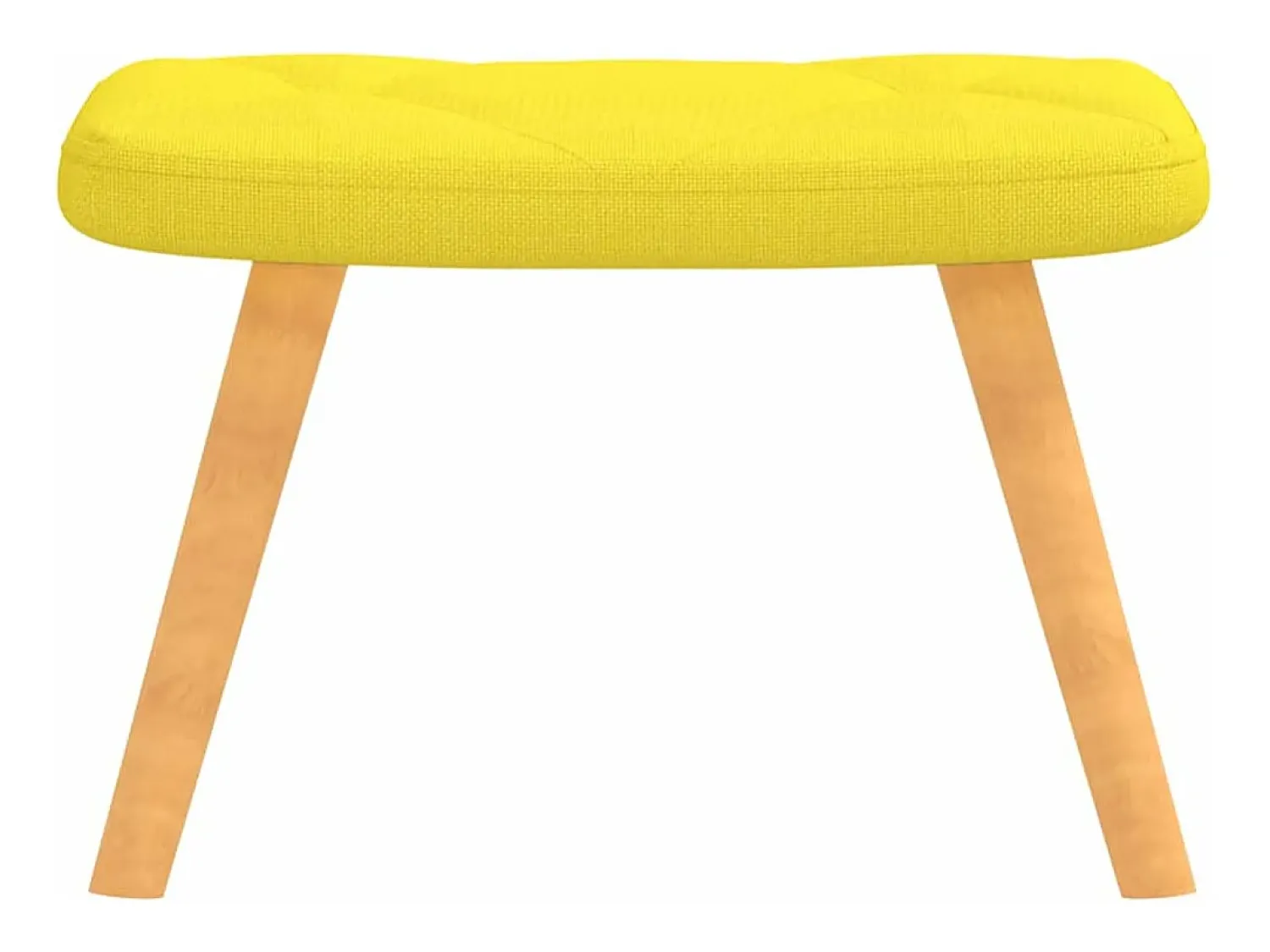 Hot vidaxl Poltrona de descanso com banco tecido mostarda Amarelo