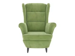 Poltrona|vidaxl Poltrona de descanso com banco veludo -claro Verde