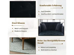 Poltrona| Poltrona de estilo moderno com encosto ajustável, reclinável, sofá dobrável (com estrutura de ferro). Preto