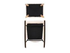 Poltrona| Poltrona de leitura com apoio para os pés e encosto ajustável, com bolso lateral para sala de estar, branca Branco