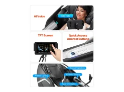 Poltrona* Poltrona de Massagem SucceBuy com Calha SL, Poltrona de Relaxamento e Massagem Reclinável 3D/4D, Zero Gravity, Modo de Alongamento para Ioga, com Voz de IA Preto