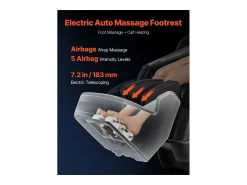 Poltrona* Poltrona de Massagem SucceBuy com Calha SL, Poltrona de Relaxamento e Massagem Reclinável 3D/4D, Zero Gravity, Modo de Alongamento para Ioga, com Voz de IA Preto