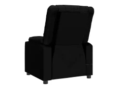 Discount vidaxl Poltrona de massagens couro artificial Preto